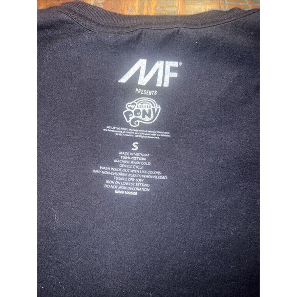 MF Presents My Little Pony Shirt Small Short Sleeve Black Tee Shirt - Picture 5 of 6